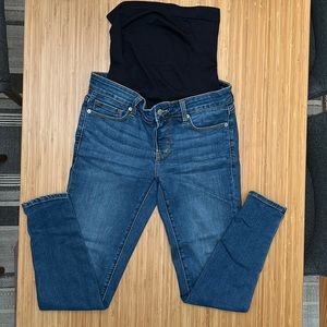 BLANQI Denim Maternity Belly Support Skinny Jeans - Size 6